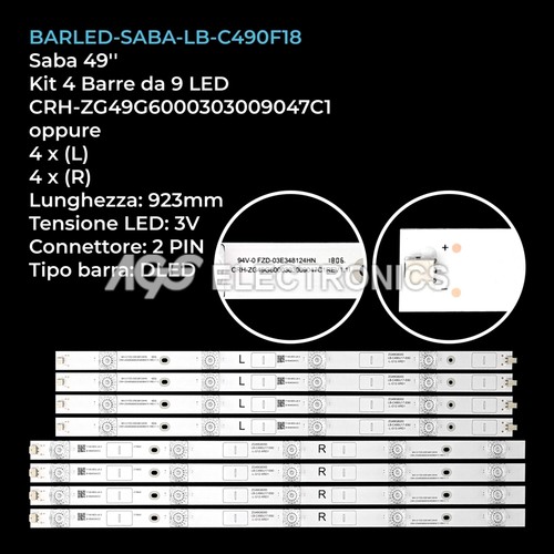 Kit barre strip - kit, 4