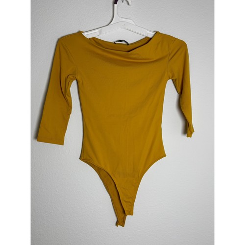 Body zara giallo senape - body,