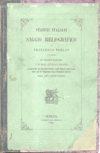 Berlan francesco statuti - berlan, francesco.