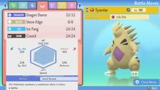 Pokemon Diamante Brillante Perla Brillante 6iv Shiny Tyranitar Max EV