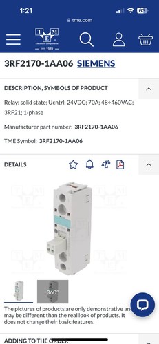Siemens relè 88a 24vdc - 88a,
