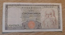 Italia banconota 50 - italia,, da
