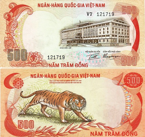 Vietnam del sud banconote - del, 2