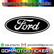 Adesivo PRESPAZIATO REPLICA logo FORD misura e colore a scelta