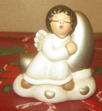 Thun Angelo angioletto nuvola luna cuori bianco perlato argento ceramica collezi