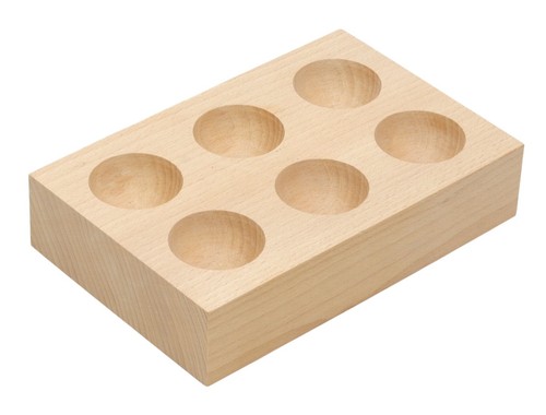 Portauova legno faggio - per, 6