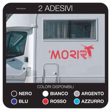 Adesivo Rimor Replica x camper,roulotte,furgoni,barche in vinile 2pz 60x20cm