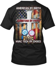 T-shirt maglietta Hvac Tech Zipper Xmas Spl made in USA taglia dalla S alla 5XL