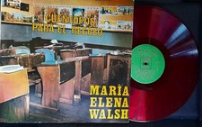 MARIA ELENA WALSH CUENTOPOS PARA EL RICREA LP CBS VINILE ROSSO URUGUAY '69  