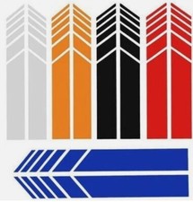 KIT 2 ADESIVI STRISCE SPECCHIETTO VINILE DECORAZIONE AUTO MOTO STICKERS DECAL