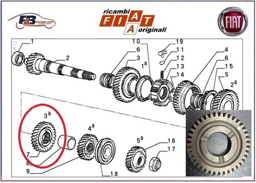 Ingranaggio originale fiat - originale,
