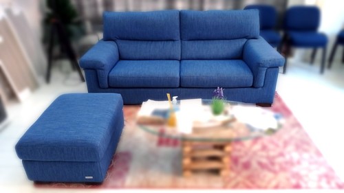 Divano tessuto blu - divano,