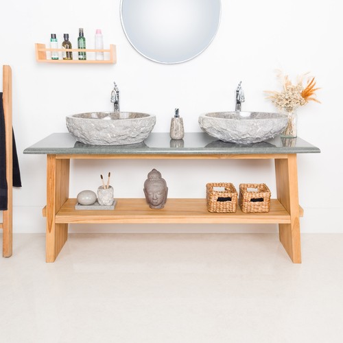 Lavabo legno teak zen - lavabo,