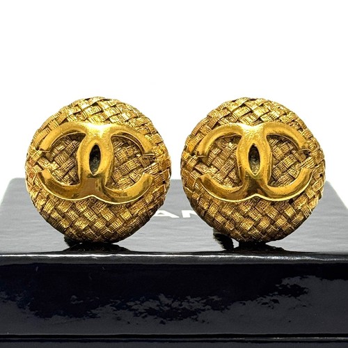 Chanel orecchini rotondi coco - rotondi,