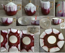 SERVIZIO PORCELLANA TEIERA RICHARD GINORI 1920 DECORO MODERNISTA