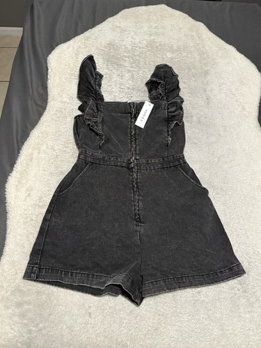Pagliaccetto gilli nero denim - pagliaccetto,