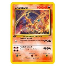 Charizard 9999HP Gold Metal