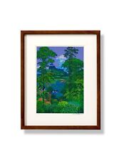 Hiroo Isono Art Tropical 320x260mm con cornice incisione ed.300 Firmato