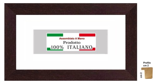Cornice legno noce classica - legno,