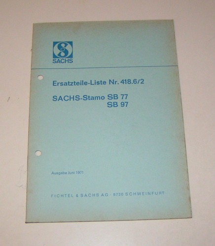 Catalogo ricambi sachs stamo - catalogo,
