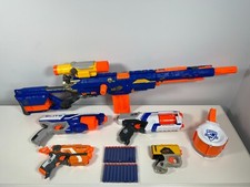 Pacchetto fucile Nerf N-Strike Longstrike CS-6 con accessori + 20 freccette nuove - ottime condizioni