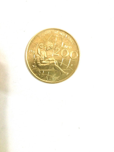 Moneta 200 lire - moneta,