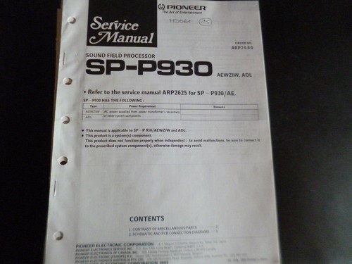 Manuale servizio originale - di,