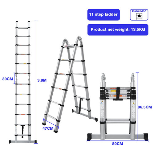 Scala telescopica metri a - telescopica, 3,8