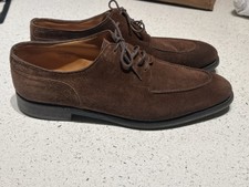 Scarpe John Lobb Chambord II in camoscio derby marrone