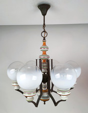 Lampadario 6 palle Vetro