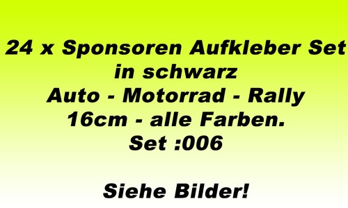 Set adesivi sponsor auto - 24,