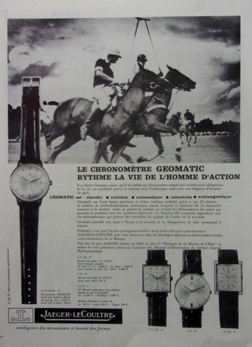 Publicite montre jeager -  publicite,