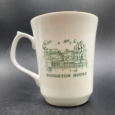 Tazza vintage Boughton House Northamptonshire inglese bone china alta 9,5 cm