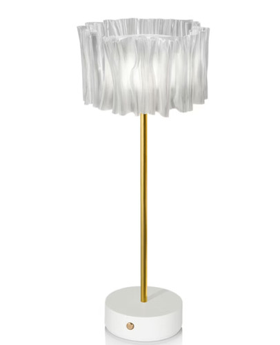 Lampada tavolo bianca a - da,