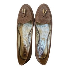 Tod's Tan Soft Suede
