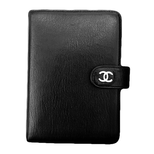 Chanel logo nero pelle 6 - cc,