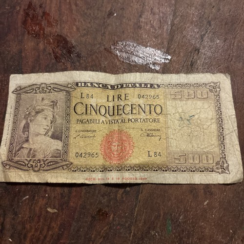 Banconota italia 500 lire - banconota,,