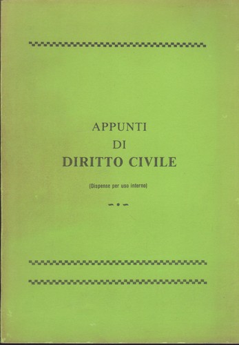 Appunti diritto civile - di,