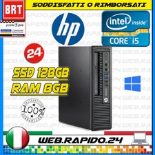PC DESKTOP COMPUTER FISSO HP 800 G1 i5 RAM 8GB 128GB SSD OTTIME CONDIZIONI WIN11