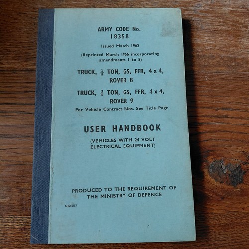 Raro manuale utente militare
