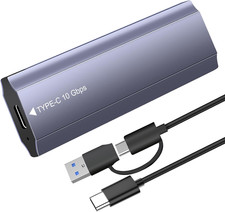 Case SSD M.2 Nvme SATA, USB C 3.2 Gen 2 10Gbps Adattatore, M2 Nvme Lettore SSD E