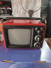 Rara Tv Televisione Portatile SHILJALIS 402D Vintage Modernariato Rossa 