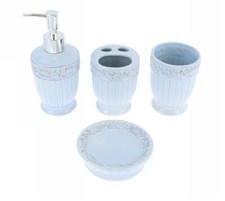 Set 4 Accessori Bagno Ceramica
