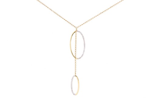 Collana ovale oro giallo - collana, 9