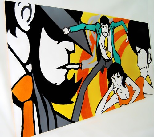 Quadro lupin legno - quadro,