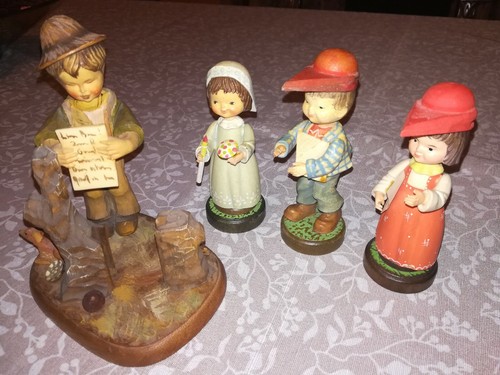 Anri legno intagliato statuine - anri,