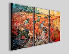 Quadri Van Gogh rossi vigneti riproduzioni famose d'arte