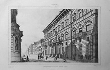 1834.Stampa/Acciaio=Antica Scuola delle Belle Arti =ROMA.Italie Pittoresque.ETNA