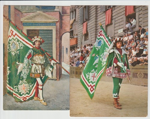Cartoline del palio - di, siena