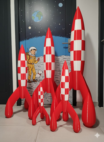 Fusée inspiration tintin de - d'inspiration,